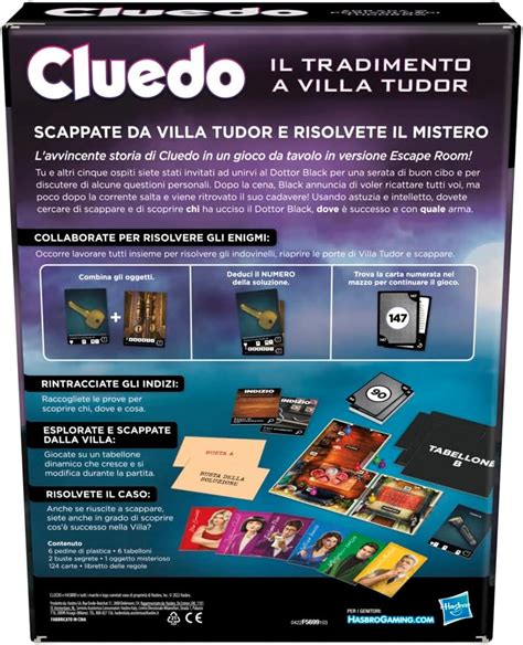 cluedo escape il tradimento a villa tudor|CLUEDO ESCAPE IL TRADIMENTO A VILLA TUDOR REFRESH.